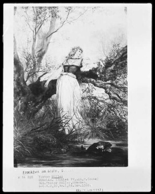 Ophelia am Weidenbaum am Bach