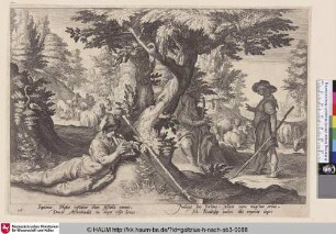[Merkur verwandelt Battus in einen Stein; Battus Changed into a Stone; Mercurius en Battus]