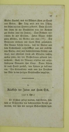 4. Rückkehr der Juden aus ihrem Exil