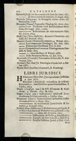 212-227, Libri Juridici. - Libri Miscellan.
