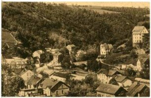 Glashütte. Villenviertel am Bahnhof