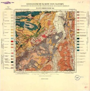 885 [8627] Oberstdorf, Geologische Karte von Bayern