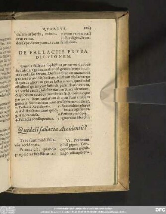 De Fallaciis Extra Dictionem.