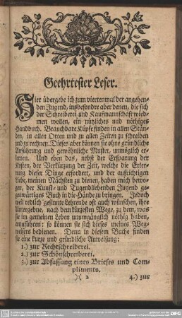 Geehrtester Leser