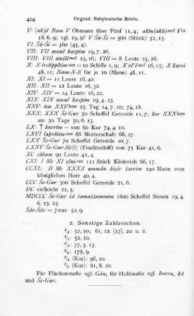 2. Sonstige Zahlzeichen