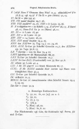 2. Sonstige Zahlzeichen
