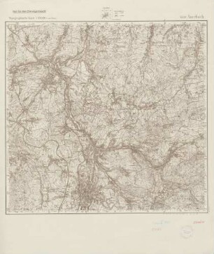 5440 Auerbach, Topographische Karte 1:25000 (4cm - Karte)