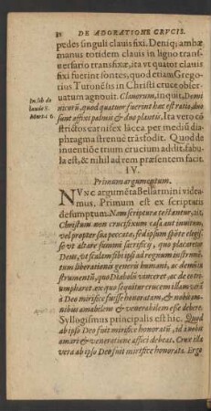 Primum argumentum.