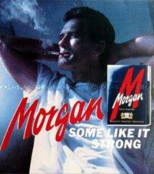 Werbeschild "Morgan"