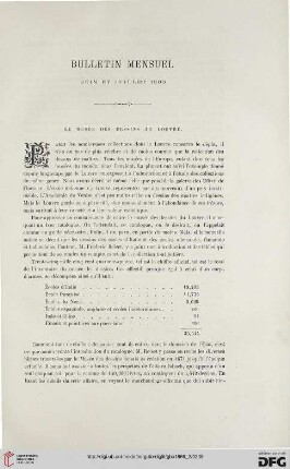 Bulletin mensuel: juin et juillet 1866