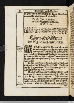 Ehrengedächtnis