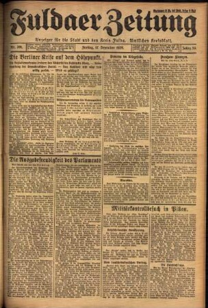 Ausgabe vom Freitag, den 17. Dezember 1926.