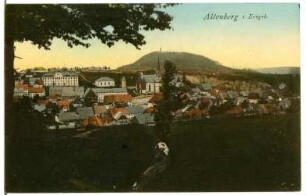 Altenberg. Blick auf Altenberg, im Hintergrund der Geisingberg