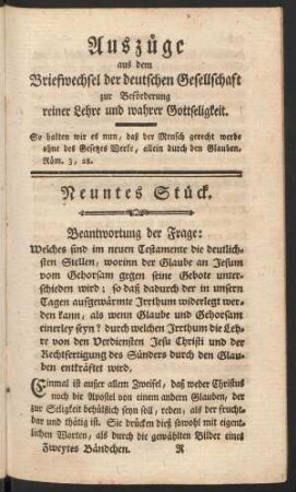 Neuntes Stück