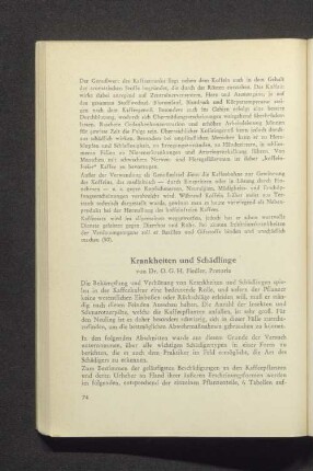 Krankheiten und Schädlinge