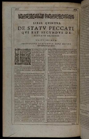 Liber Quintus, De Statu Peccati, Qui Est Secundus De Peccato Originis.