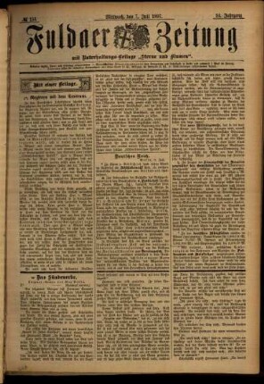 Ausgabe vom Mittwoch, den 07. Juli 1897.