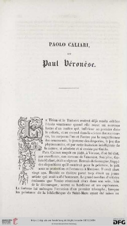 Paolo Caliari dit Paul Véronèse