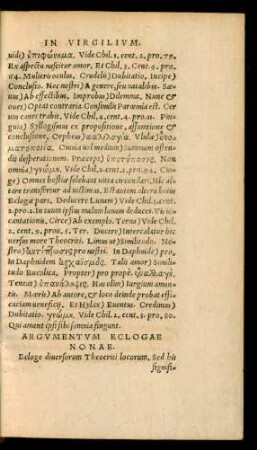 Argumentum Eclogae Nonae.