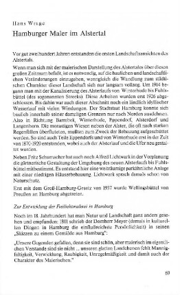 Hamburger Maler im Alstertal