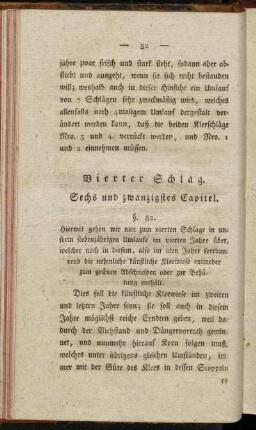 Vierter Schlag. Sechs und zwanzigstes Capitel