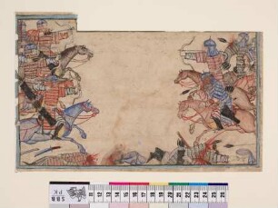 Gepanzerte Krieger jagen mongolische Gegner