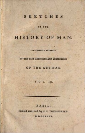 Sketches Of The History Of Man, 3