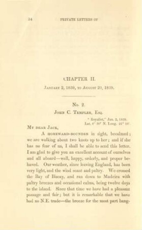 Chapter II. January 2, 1839, to August 20, 1839