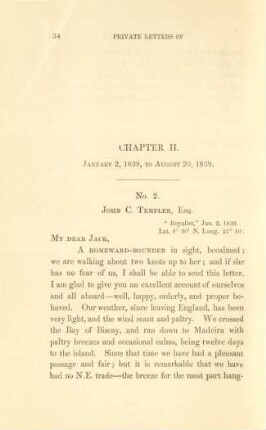 Chapter II. January 2, 1839, to August 20, 1839