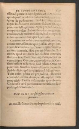 Cap. XIIII. De syllogismo connexo secundo.