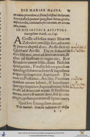 Dies Iacobi Sancti Apostoli