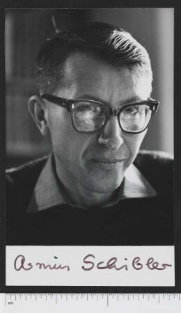 Porträtaufnahme Armin Schibler