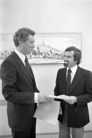 Amtseinführung von Kriminalhauptkommissar Hans-Dieter Schmitt als Leiter der Kripo-Außenstelle Durlach