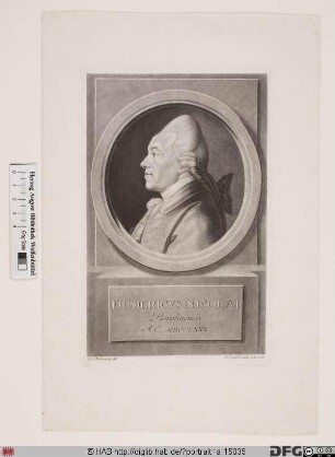 Bildnis (Christoph) Friedrich Nicolai