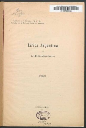 Lírica argentina