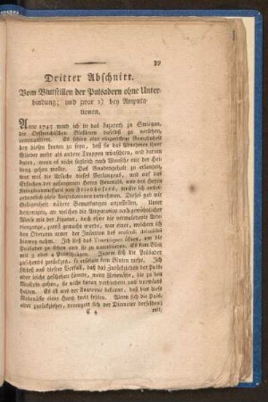 Dritter Abschnitt. Vom Blutstillen der Pulsadern ohne Unterbindung