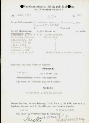 Kutter, Timotheus