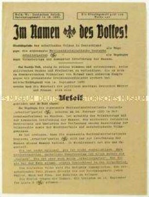 Flugblatt der SPD gegen die NSDAP und Aufruf zur Reichstagswahl 1930