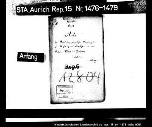 Die Polizeiaufsicht über verdächtige Personen in den Ämtern Weener und Jemgum