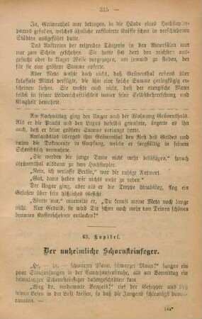 63. Kapitel. Der unheimliche Schornsteinfeger.