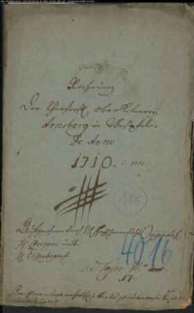 Geld-Rechnung der Oberkellnerei Arnsberg