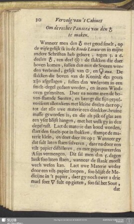Om de rechte Panacea van den [Antimon] te maken