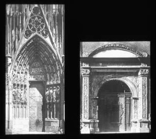 Breslau / Wroclaw, Goldene Krone, Portal, Vgl. mit Strasbourg, Münster, Portal