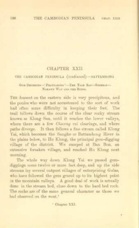 Chapter XXII. The Cambodian peninsula (continued) - Battambong