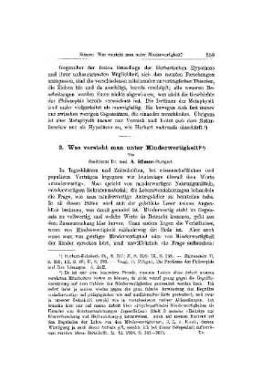 Was versteht man unter Minderwertigkeit
