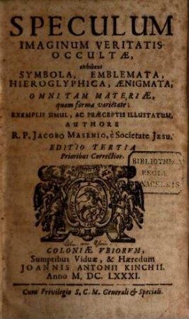 Speculum imaginum veritatis ...
