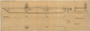 Fischer, Theodor; Jena; Camsdorfer Brücke - Grundriss, Ansichten, Schnitte