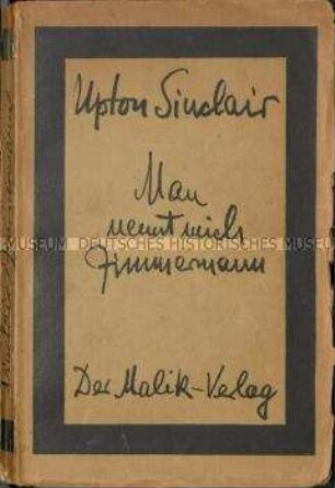 Roman von Upton Sinclair in deutscher Übersetzung