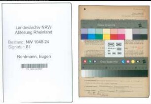 Entnazifizierung Eugen Nordmann , geb. 01.01.1901 (Verwaltungsangestellter)
