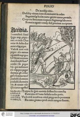 De accidiae vitio.